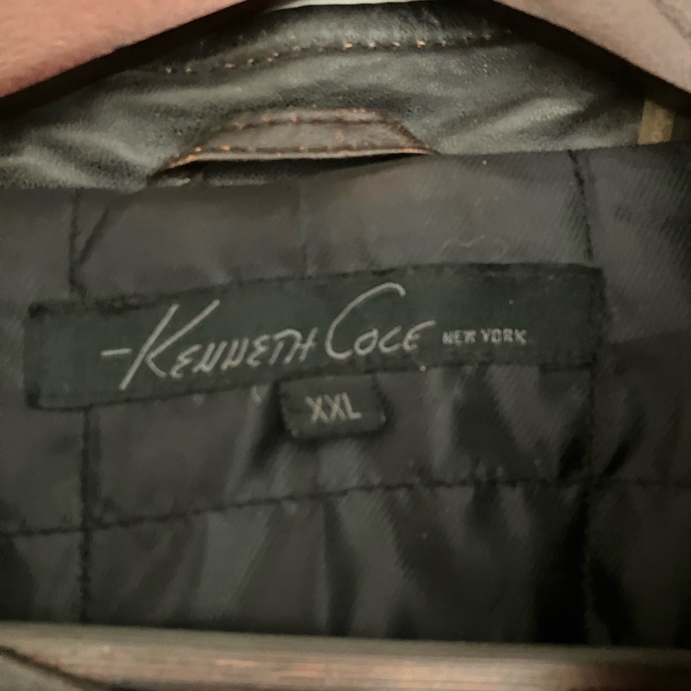 Vintage Kenneth Cole bomber leather jacket - Picture 4 of 12